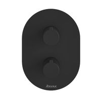 Смеситель скрытого монтажа для душа Ravak CR 063.20 X070432 термостатический черный матовый — 2