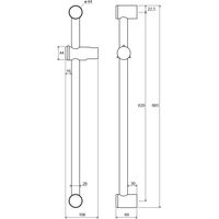Душевая штанга Ravak 972.00 X07P012 60 см — 4