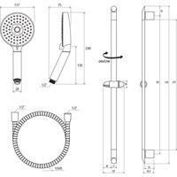 Душевой гарнитур Ravak 902.00 X07P177 — 6