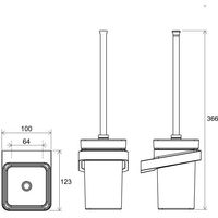 Ершик для унитаза Ravak CR 410.00 X07P196 стекло — 4