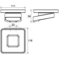 Мыльница Ravak TD 200.00 X07P354 стекло — 2