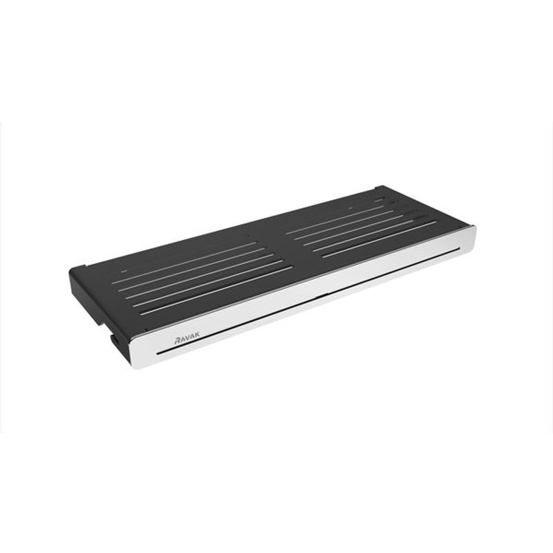 Полка для ванной Ravak SLIM S X07P575 прямая черный/хром
