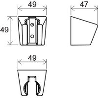 Держатель для душа Ravak 612.20 X07P640 пластиковый черный — 2