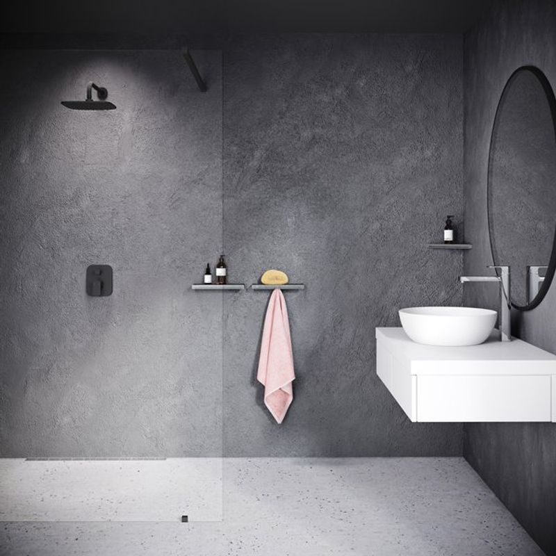 Полка для ванной Ravak SLIM C X07P650 угловая черный/черный