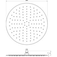 Верхний душ Ravak 984.02 Slim 400 мм X07P667 хром — 4