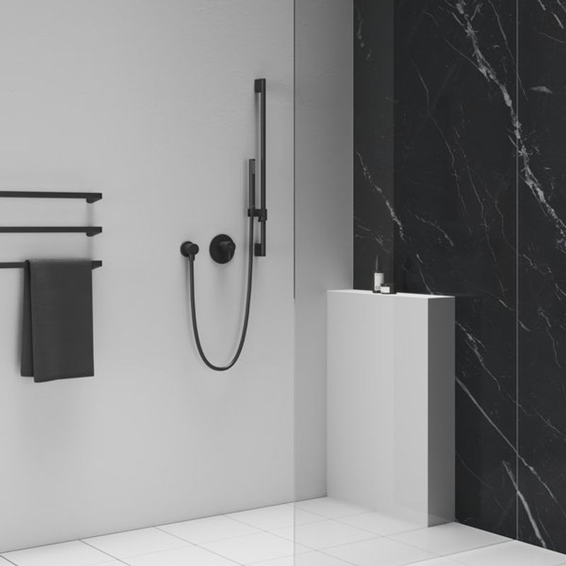 Шланговое подключение Ravak 701.21BLM X07P673 черный матовый