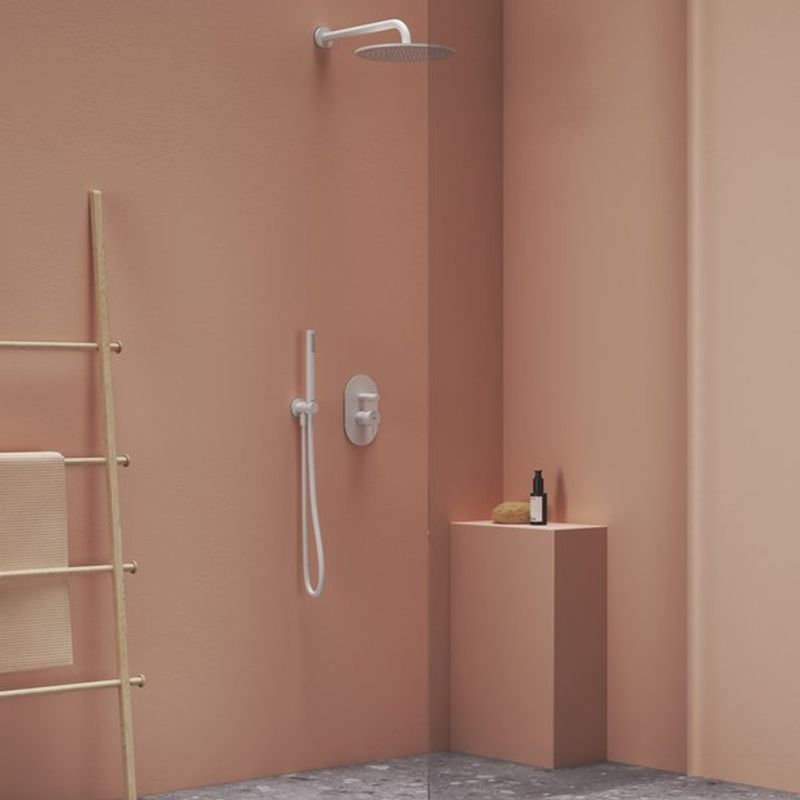 Верхний душ Ravak 980.10WV 250 мм X07P687 белый вельвет