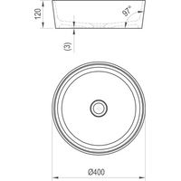 Раковина Ravak MOON 1 XJN01300000 без перелива — 8