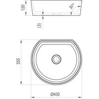 Раковина Ravak MOON 1C XJN01300001 без перелива — 5