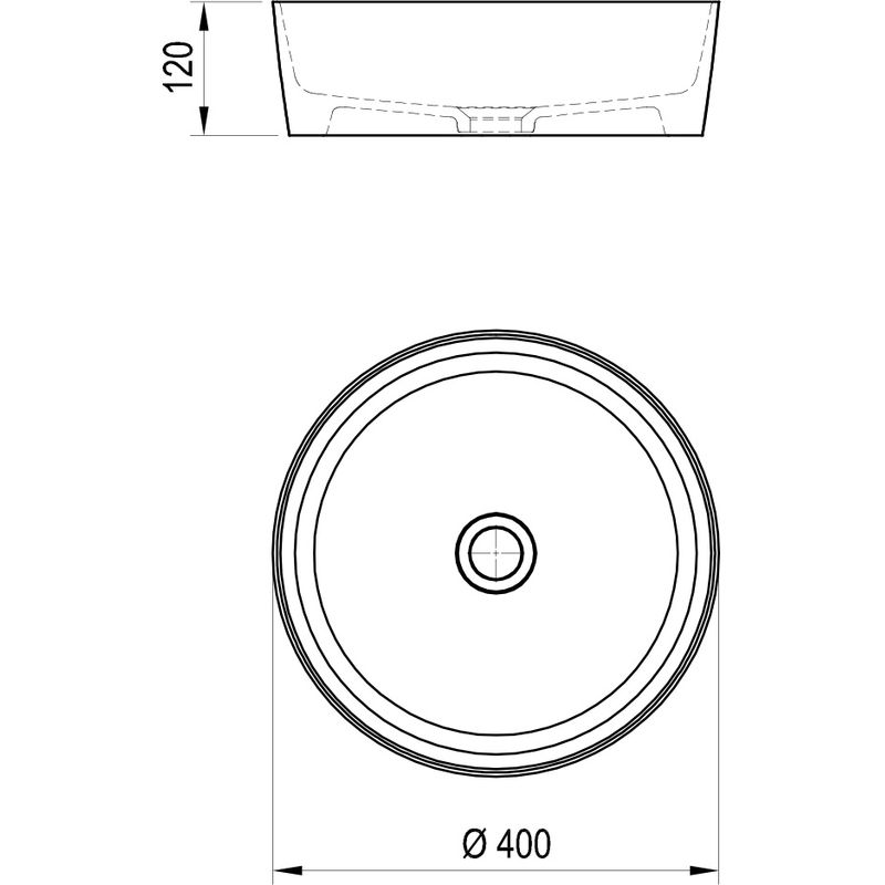 Раковина Ravak UNI 400 XJX01140001 керамическая белая