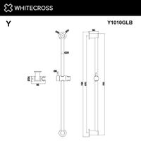 Душевая штанга WHITECROSS Y1010GL (золото) — 3