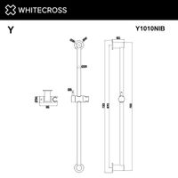 Душевая штанга WHITECROSS Y1010NIB (брашированный никель) — 3