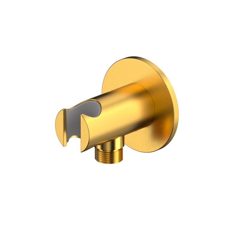 Шланговое подключение WHITECROSS Y1015GLB с держателем лейки (брашированное золото)