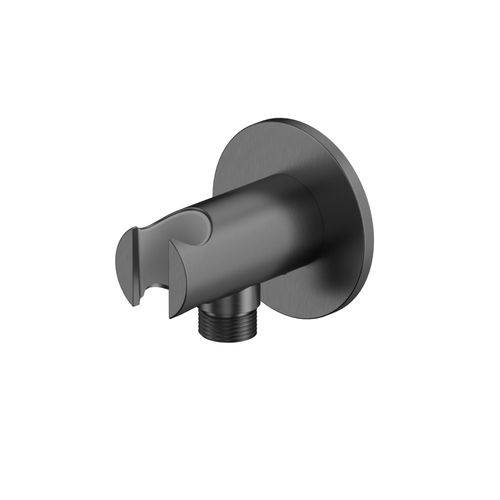 Шланговое подключение WHITECROSS Y1015GM с держателем лейки (оружейная сталь)