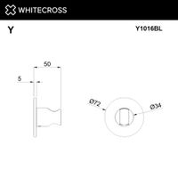 Держатель для душа WHITECROSS Y1016BL (черный матовый) — 2