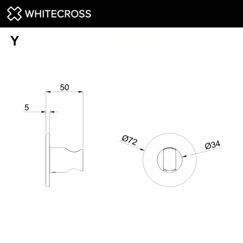 Кронштейн точечный WHITECROSS Y1016CPB (брашированная медь)