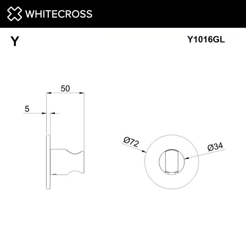 Кронштейн точечный WHITECROSS Y1016GL (золото)