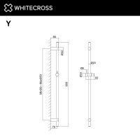 Душевая штанга WHITECROSS Y1020CPB (брашированная медь) — 2