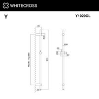 Душевая штанга WHITECROSS Y1020GL (золото) — 2