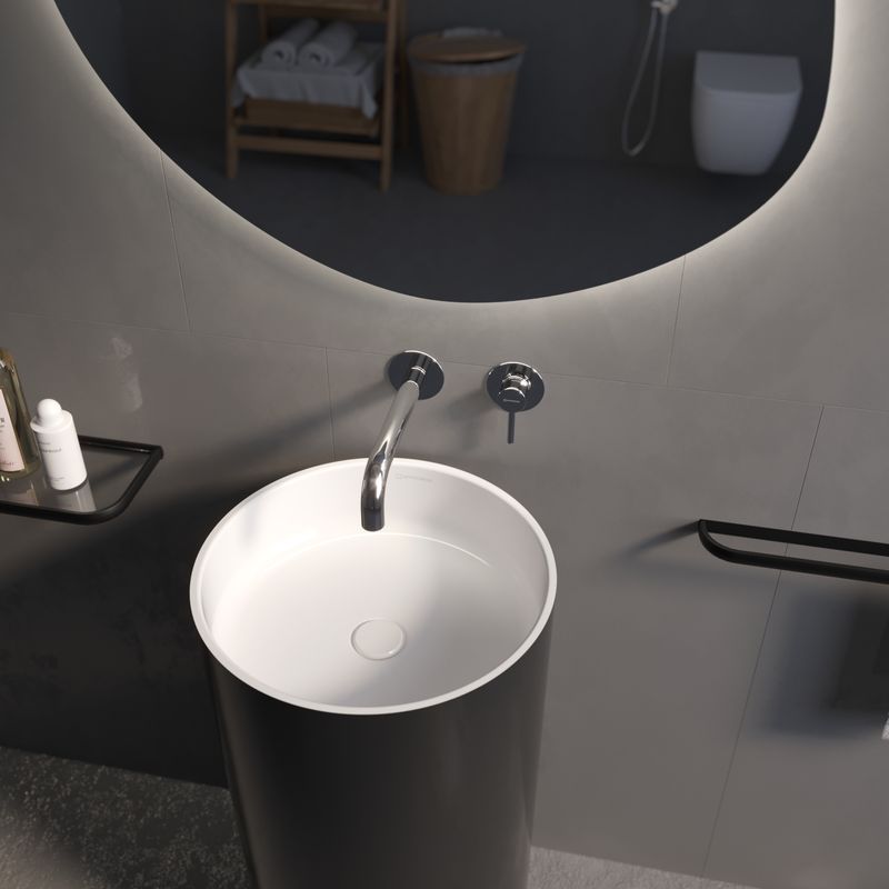 Смеситель скрытого монтажа для раковины WHITECROSS Y Y1215CR (хром)