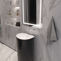 Смеситель скрытого монтажа для раковины WHITECROSS Y Y1216CR (хром) — 4