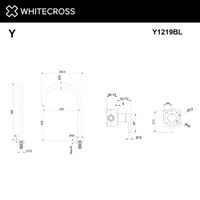 Смеситель скрытого монтажа для раковины WHITECROSS Y Y1219BL (черный матовый) — 2