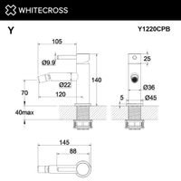 Смеситель для биде WHITECROSS Y Y1220CPB (брашированная медь) — 3