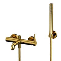 Смеситель для ванны WHITECROSS Y Y1231GL с душевым комплектом (золото) — 1