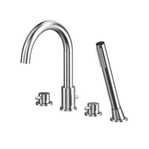 Смеситель для ванны WHITECROSS Y Y1232NIB на 4 отверстия (брашированный никель)