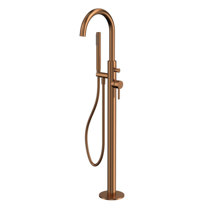 Смеситель для ванны WHITECROSS Y Y1233CPB отдельностоящий (брашированная медь)