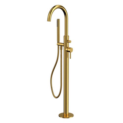 Смеситель для ванны WHITECROSS Y Y1233GLB отдельностоящий (брашированное золото)