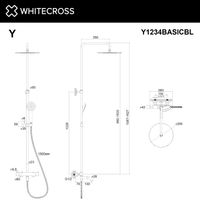 Душевая система WHITECROSS Y Y1234BASICBL термостатическая (черный матовый) — 3