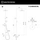 Термостатическая система для ванны наружного монтажа WHITECROSS Y Y1234BASICBL (черный мат)