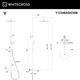 Термостатическая система для ванны наружного монтажа WHITECROSS Y Y1234BASICNIB (браш. никель)