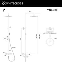 Душевая система WHITECROSS Y Y1234NIB термостатическая (брашированный никель) — 3