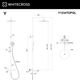 Термостатическая система для ванны наружного монтажа WHITECROSS Y Y1234TOPGL (золото)