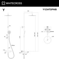 Душевая система WHITECROSS Y Y1234TOPNIB термостатическая (брашированный никель) — 3