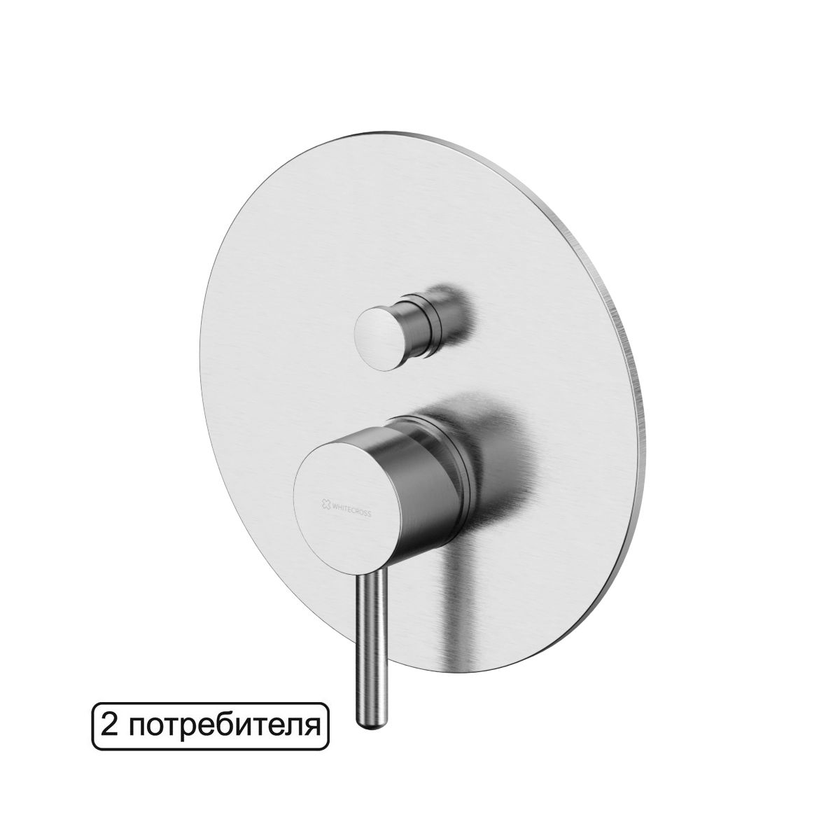 Смеситель скрытого монтажа на 2 потребителя WHITECROSS Y Y1235NIB (брашированный никель)
