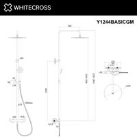 Душевая система WHITECROSS Y Y1244BASICGM (оружейная сталь) — 3