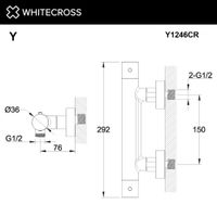 Смеситель для душа WHITECROSS Y Y1246CR термостатический (хром) — 3