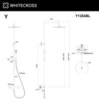 Душевая система WHITECROSS Y Y1254BL термостатическая (черный матовый) — 3