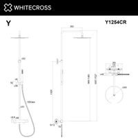 Душевая система WHITECROSS Y Y1254CR термостатическая (хром) — 3
