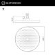 Верхний душ WHITECROSS D=27 см Y1302BL (черный мат)