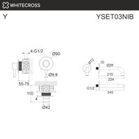 Душевая система скрытого монтажа WHITECROSS Y YSET03NIB (брашированный никель) — 4