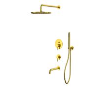 Душевая система скрытого монтажа WHITECROSS Y YSET07GL (золото) — 1