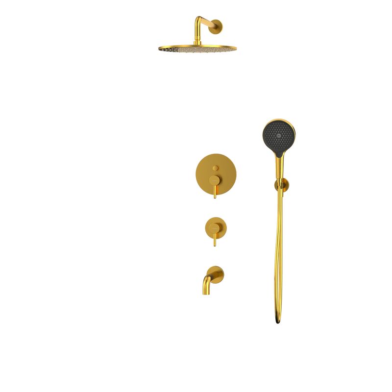Душевая система скрытого монтажа WHITECROSS Y YSET07TOPGLB (брашированное золото)