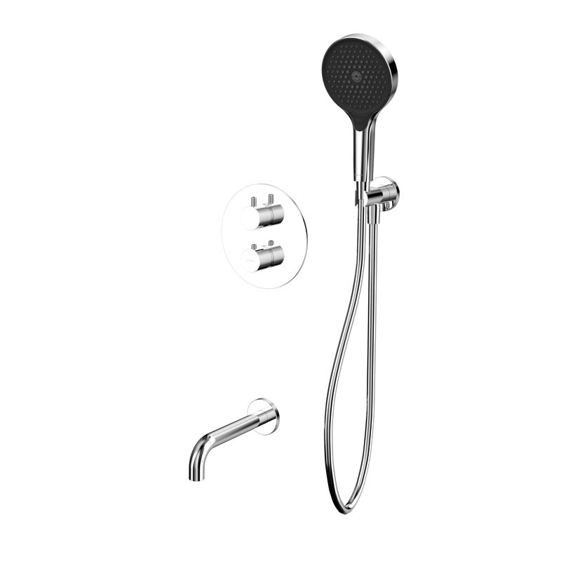 Душевой гарнитур скрытого монтажа WHITECROSS Y YSET10TOPCR (хром) термостатический