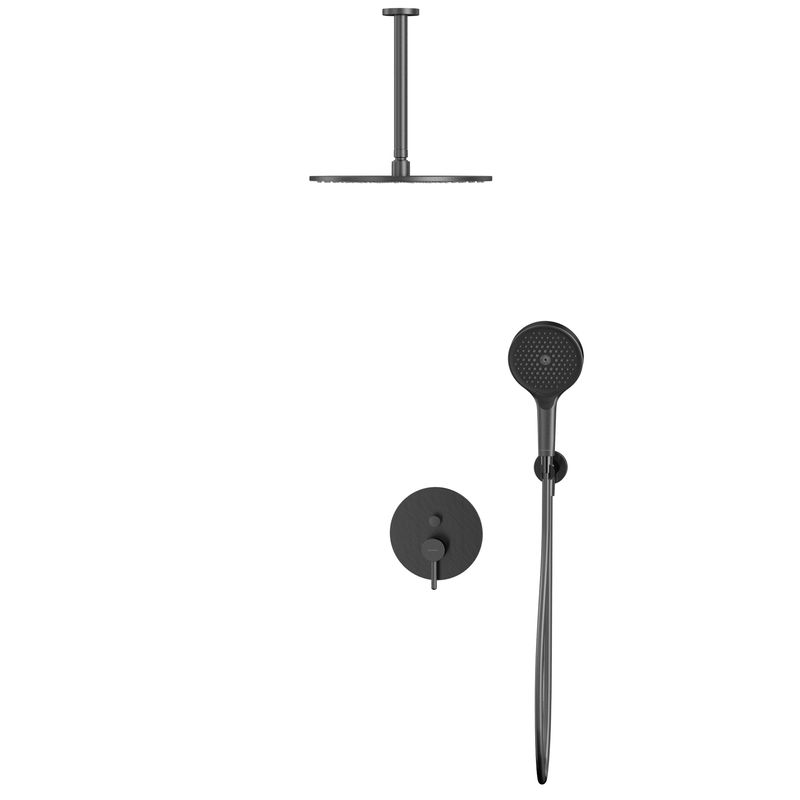 Система для душа скрытого монтажа WHITECROSS Y YSET12TOPGM (оружейная сталь)