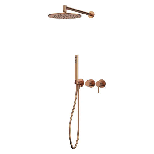 Система для душа скрытого монтажа WHITECROSS Y YSET13CPB (брашированная медь)