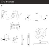 Система для душа скрытого монтажа WHITECROSS Y YSET13CPB (брашированная медь) — 2